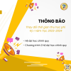 Thông báo về việc thay đổi thời gian thu học phí học kỳ I năm học 2023-2024 hệ đại học chính quy và chương trình 2 đại học chính quy